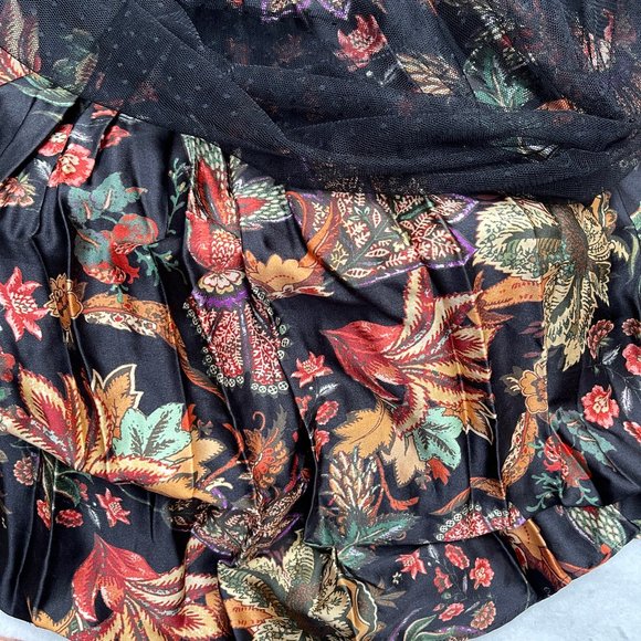 NWT Cara Cara Ritchie Layered Floral & Tulle dress M - Picture 11 of 14